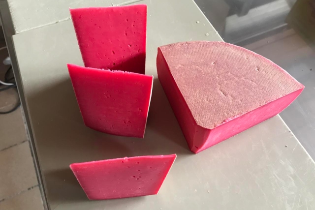 Zviceranët prodhojnë djathë ngjyrë rozë