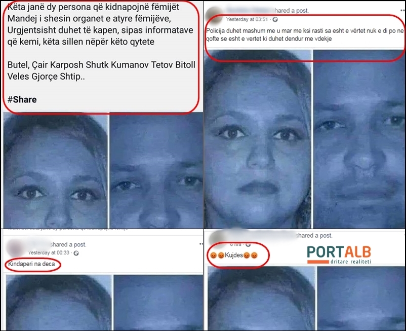 Po shpërndahet lajm i rrejshëm në Fejsbuk se gjoja në Maqedoni po kidnapohen fëmijë nga dy persona