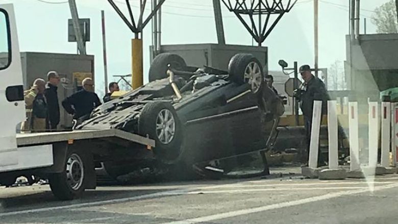 Detaje nga aksidenti në autostradën Tetovë-Gostivar