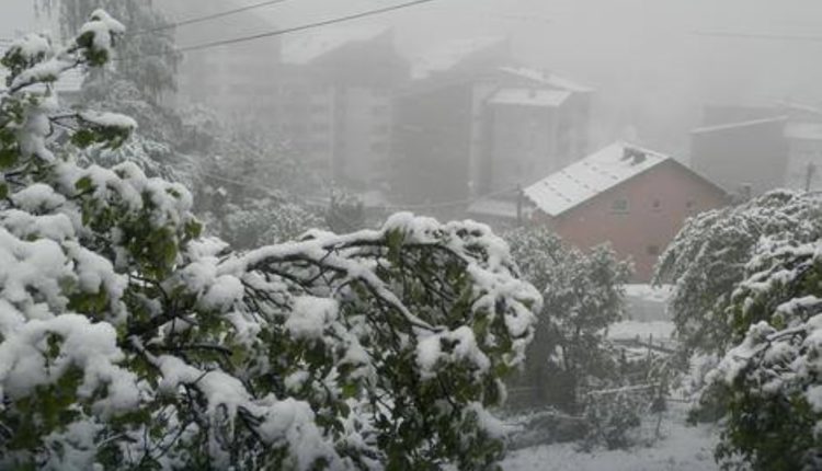Bie borë në këtë qytet të Kosovës (FOTO)