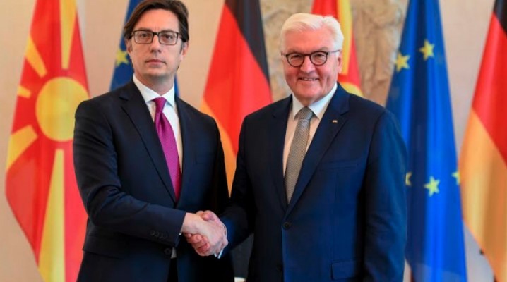Pendarovski-Steinmeier: Gjermania mbështet integrimin e Maqedonisë së Veriut në NATO dhe BE