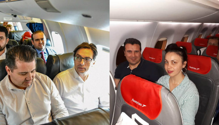 Pendarovski dhe Zaev udhëtojnë me linja të rregullta për shkak se avioni qeveritar po servisohet