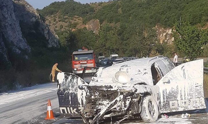 Aksident në autostradën Shkup – Tetovë, paralizohet trafiku