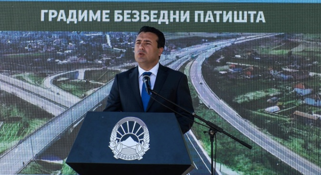 Zaev viziton punimet në autostradën Butel-Luboten