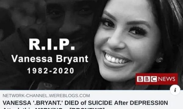 “Bashkëshortja e Kobe Bryant vret veten”, del e vërteta e lajmit që trazoi internetin