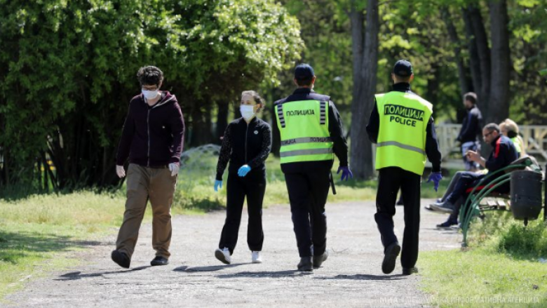 MPB Maqedoni: 27 shkelje të orës policore, 218 gjoba për mosmbajtje të maskave