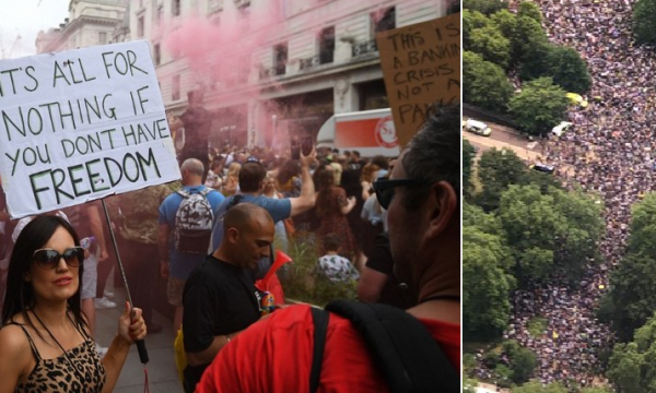 Protesta masive anti-kufizime në Londër, organizohen gjithë fundjavën