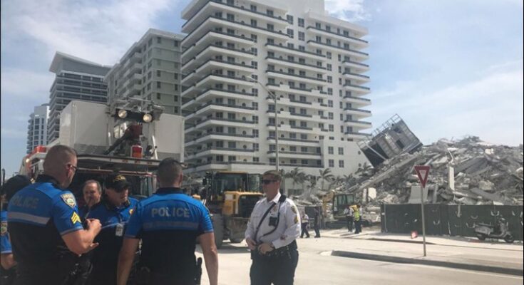 Ndërtesa 11-katëshe shembet në Miami ndërsa njerëzit po flinin