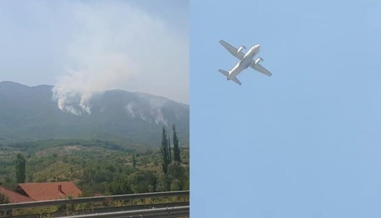 Avioni rumun gjuan “bomba uji” në rajonin e fshatit Bukoviç në Saraj