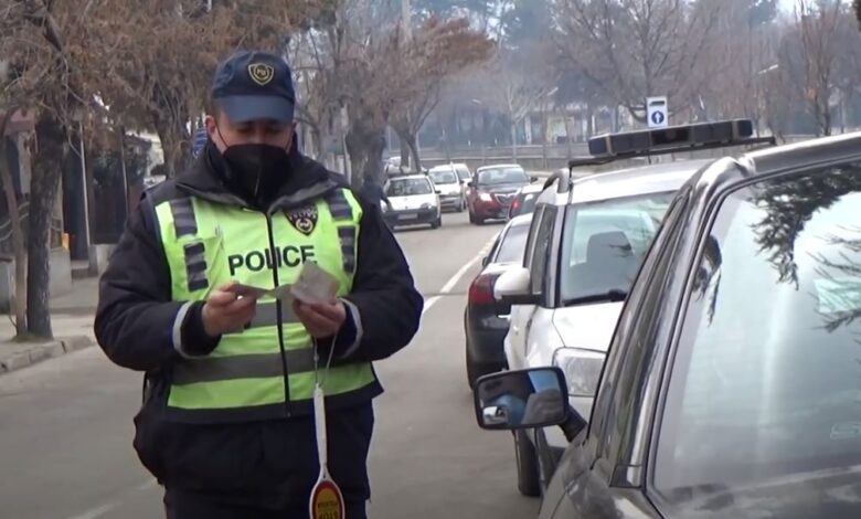 Gjobiten 68 vozitës në Shkup, 39 për parkim të parregullt