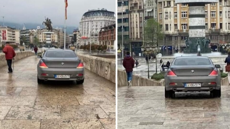 Policia dënon shoferin nga Gostivari i cili qarkulloi me automjet në Urën e Gurit në Shkup