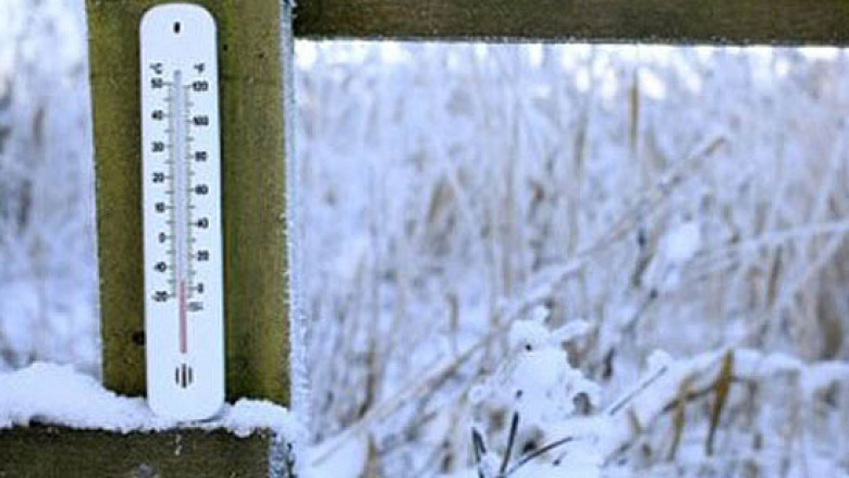 Në dy vende të Maqedonisë së Veriut sot u regjistruan temperatura minus