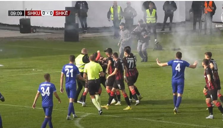 Incident i madh në stadiumin në Çair