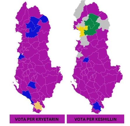 PS fiton në 55 këshilla bashkiakë, PSD në 3, “Bashkë Fitojmë” nuk kryeson në asnjë