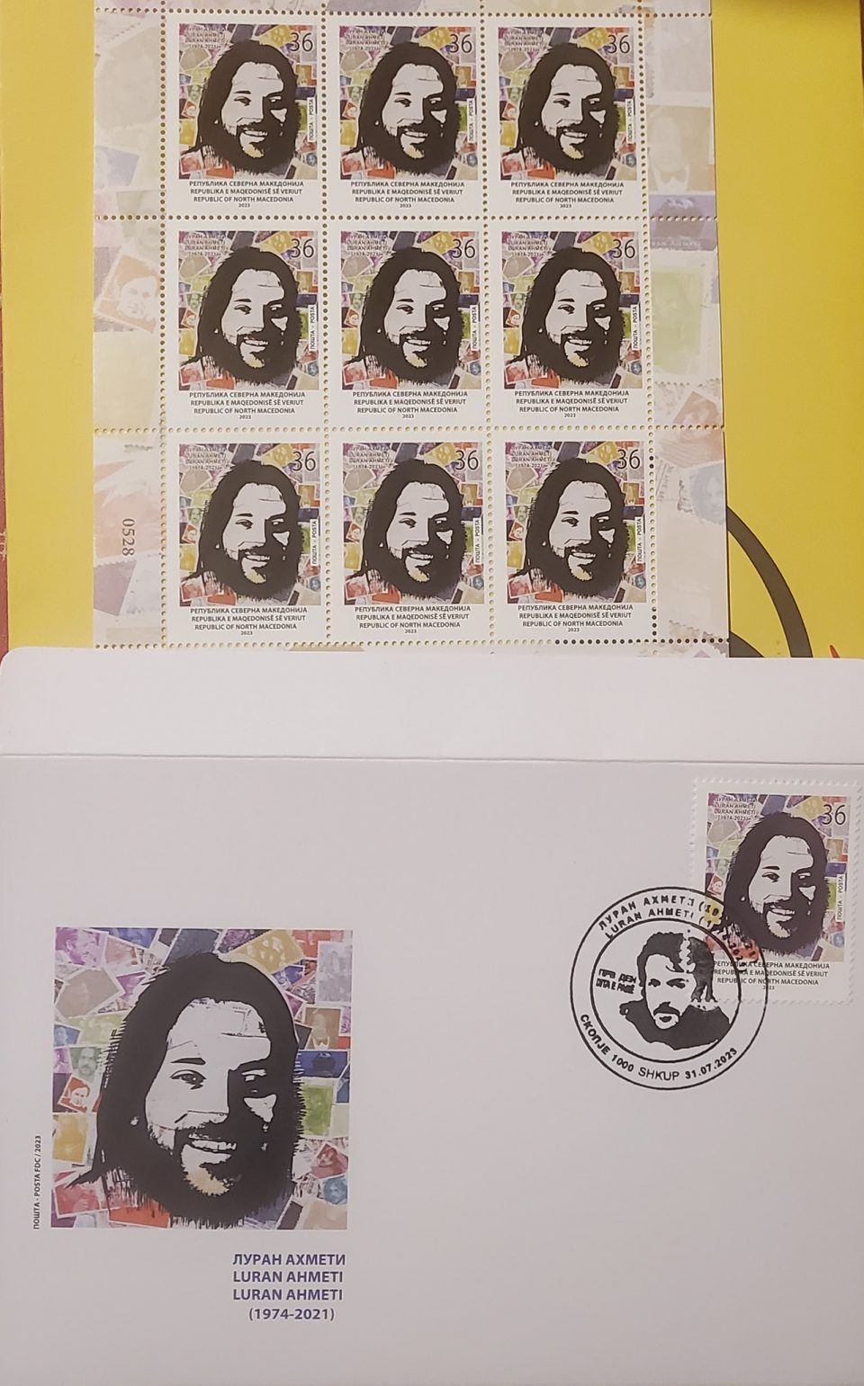 Posta e Maqedonisë vjen me një pullë postare për Luran Ahmetin