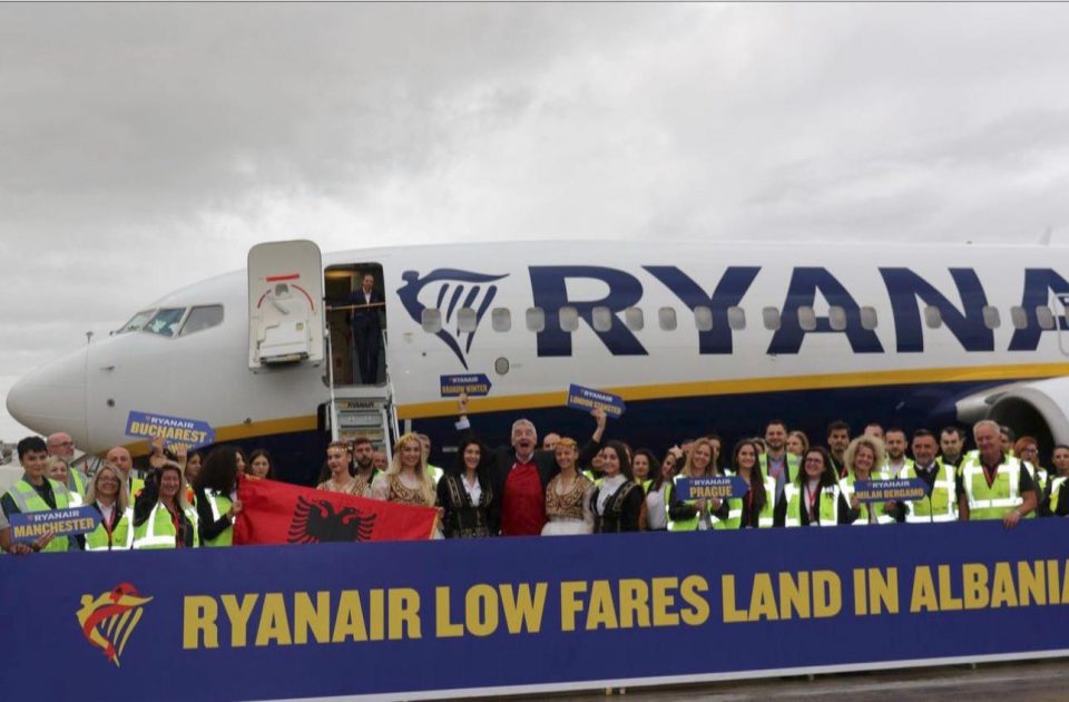 Кompaniа Ryanair në Shqipëri