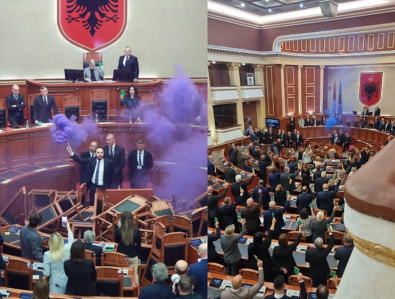 Në Kuvendin e Shqipërisë, hidhet tymuese – Sali Berisha nuk ndihet mirë