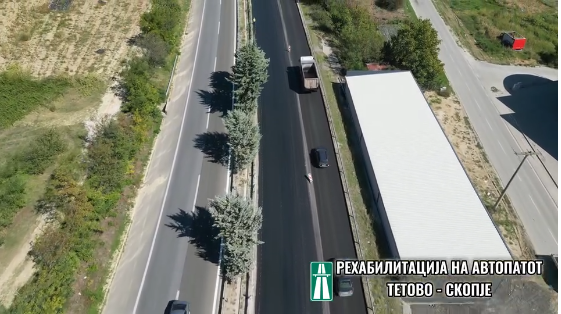 Maqedonia do të jetë një vend më i bukur për të jetuar: Nikolloski publikoi një video të rindërtimit të autostradës Tetovë – Shkup