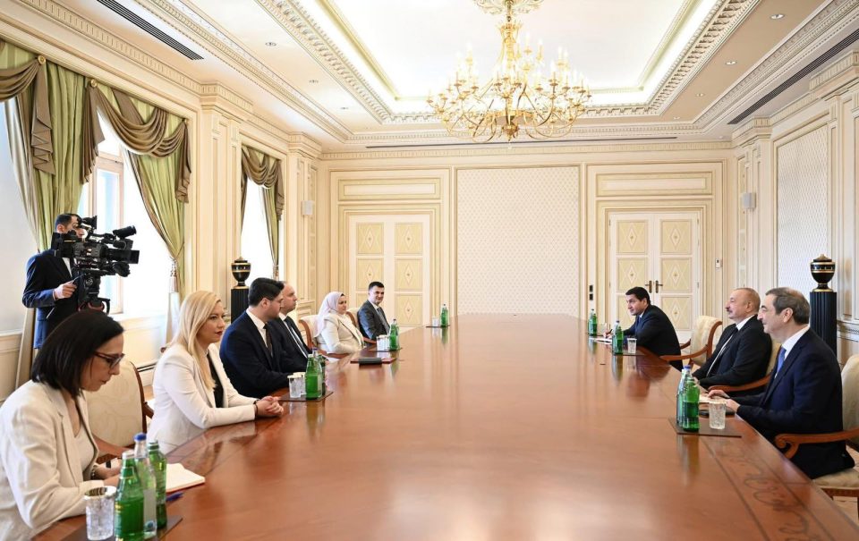 Gashi takoi presidentin e Azerbajxhanit, nga Aliev kërkoi që të thellohet bashkëpunimi në furnizimin me gaz