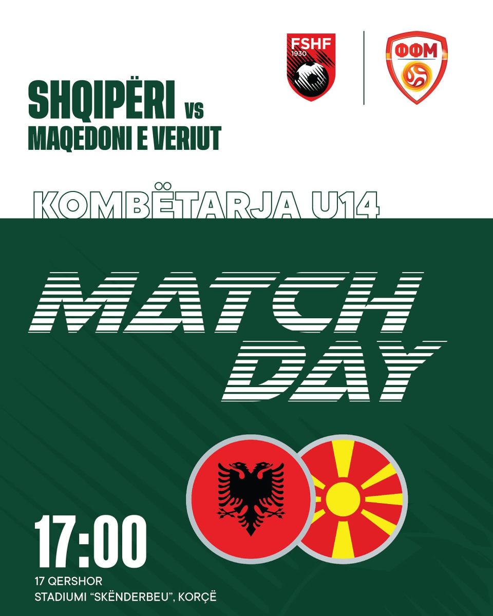 Ndeshjen e parë miqësore U14, Shqipëri – Maqedoni barazim 1-1