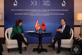 Presidentja Gordana Siljanovska Davkova pret në Ohër Presidentin e Shqipërisë, Bajram Begaj